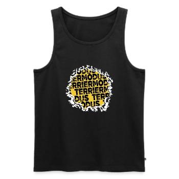 weihnachten geburtstagsgeschenk dogge boxer witzig - Männer Premium Bio Tank Top - Schwarz - Vorne - Michal (187cm)