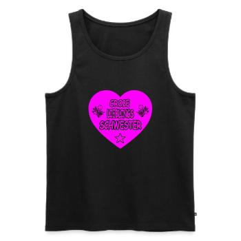 Schwester - Männer Premium Bio Tank Top - Schwarz - Vorne - AI Model Male 178 light (178cm)