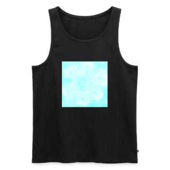 SOLESASO AZULITO - Männer Premium Bio Tank Top - Schwarz - Vorne - Michal (187cm)