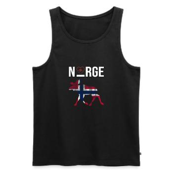 Norge Love - Männer Premium Bio Tank Top - Schwarz - Vorne - Michal (187cm)