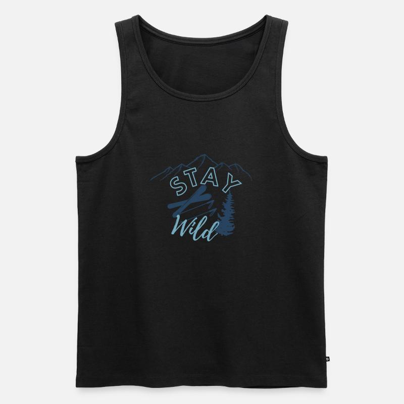 Schi - Männer Premium Bio Tank Top - Schwarz