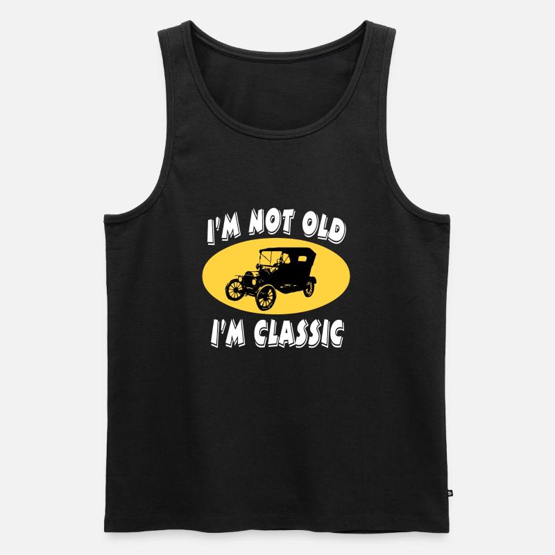 Auto - Männer Premium Bio Tank Top - Schwarz