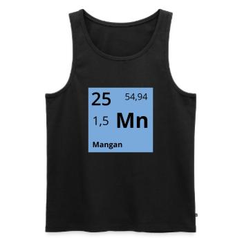 Mangan - Männer Premium Bio Tank Top - Schwarz - Vorne - AI Model Male 178 light (178cm)