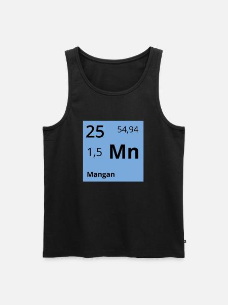 Mangan - Männer Premium Bio Tank Top - Schwarz