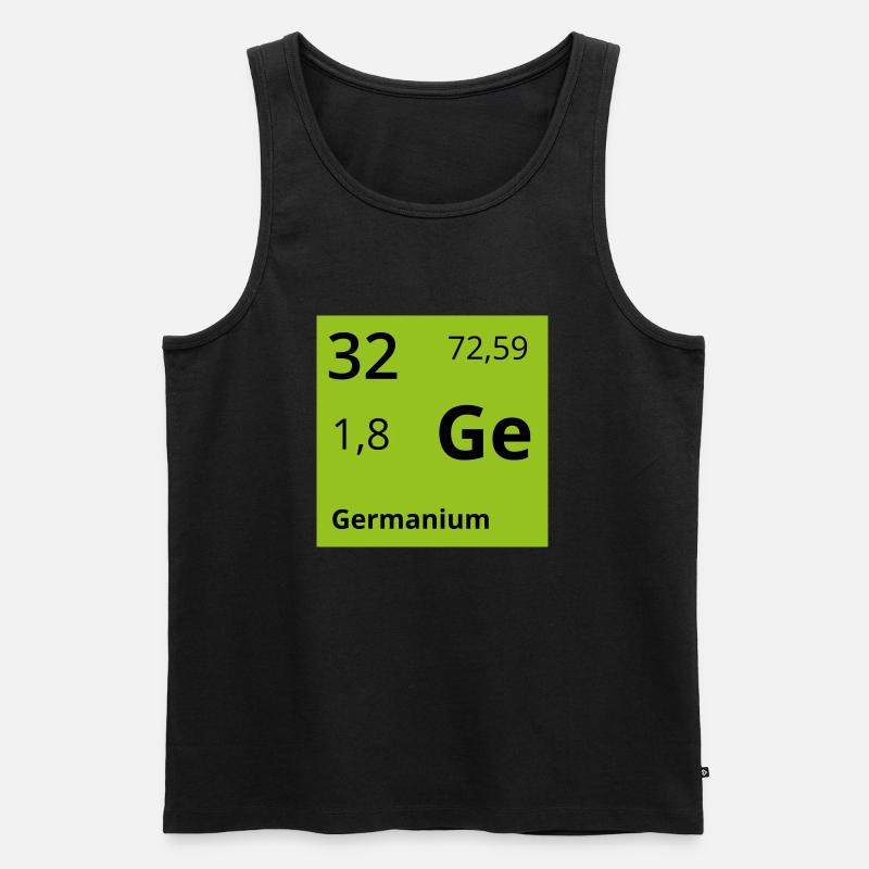 Germanium - Männer Premium Bio Tank Top - Schwarz