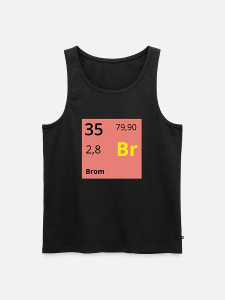 Brom - Männer Premium Bio Tank Top - Schwarz