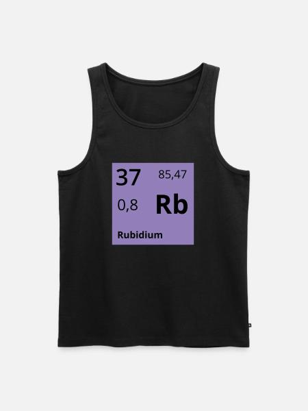 Rubidium - Männer Premium Bio Tank Top - Schwarz