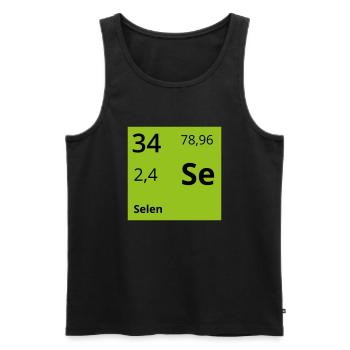 Selen - Männer Premium Bio Tank Top - Schwarz - Vorne - Michal (187cm)