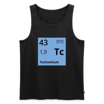 Technetium - Männer Premium Bio Tank Top - Schwarz - Vorne - Michal (187cm)