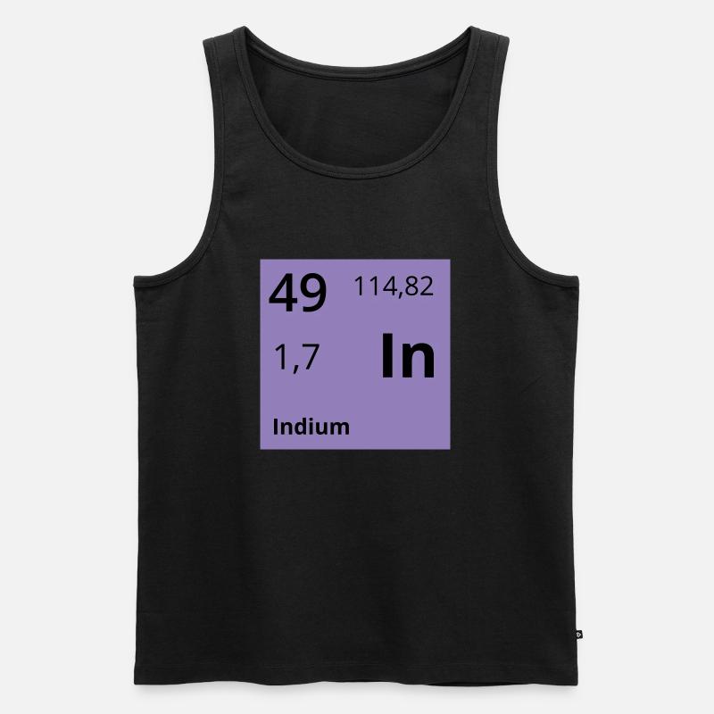 Indium - Männer Premium Bio Tank Top - Schwarz