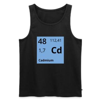 Cadmium - Männer Premium Bio Tank Top - Schwarz - Vorne - Michal (187cm)