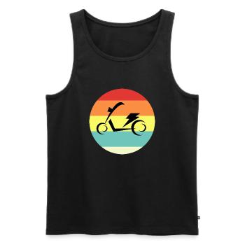 E-Scooter E-Roller Scooter - Men's Premium Organic Tank Top - black - Front - Michal (187cm)