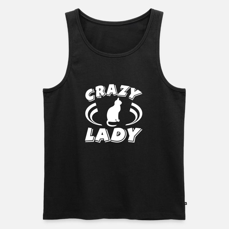 Katze - Männer Premium Bio Tank Top - Schwarz