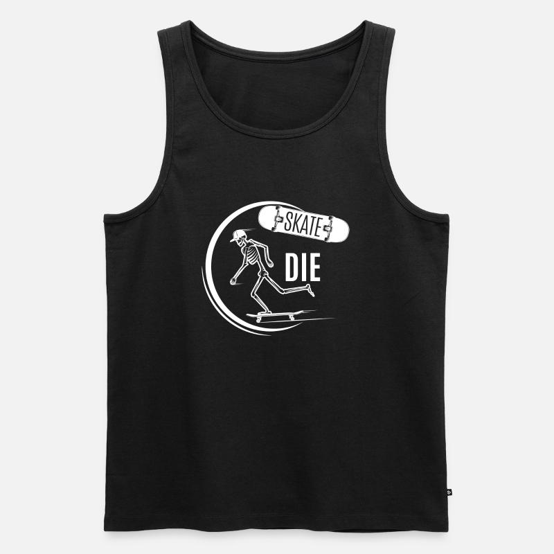 Skateboard SUP Surfen - Männer Premium Bio Tank Top - Schwarz