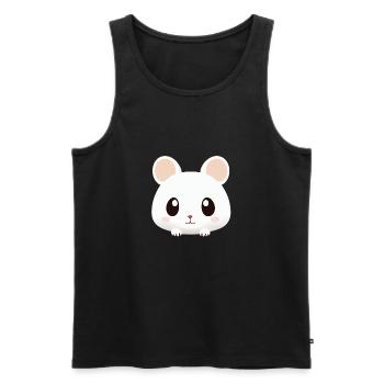 Mignon Cartoon Hamster Love Pet 19 - Débardeur bio Premium Homme - noir - Devant - Michal (187cm)