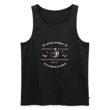 Christian Design les richesses du ciel - Débardeur bio Premium Homme - noir - Devant - Michal (187cm)