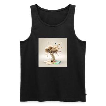 Melting shaft - Men's Premium Organic Tank Top - black - Front - AI Model Male 178 light (178cm)