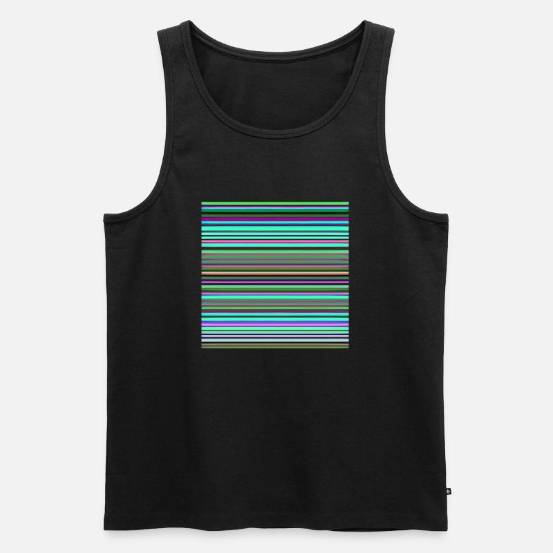 Neonlichter - Männer Premium Bio Tank Top - Schwarz