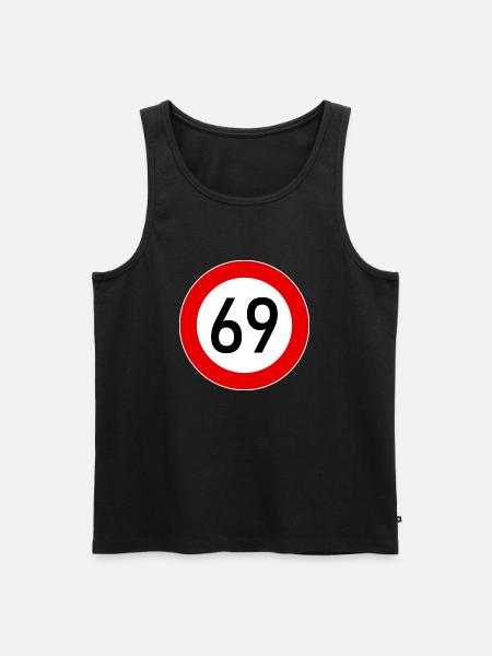 Tempo 69 - Männer Premium Bio Tank Top - Schwarz
