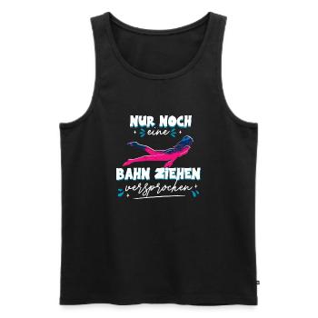 Nur noch eine Bahn versprochen Wassersport - Männer Premium Bio Tank Top - Schwarz - Vorne - Michal (187cm)