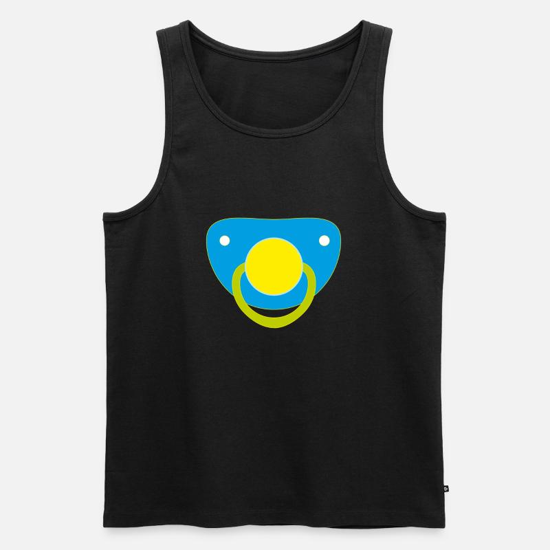 Schnulli - Männer Premium Bio Tank Top - Schwarz