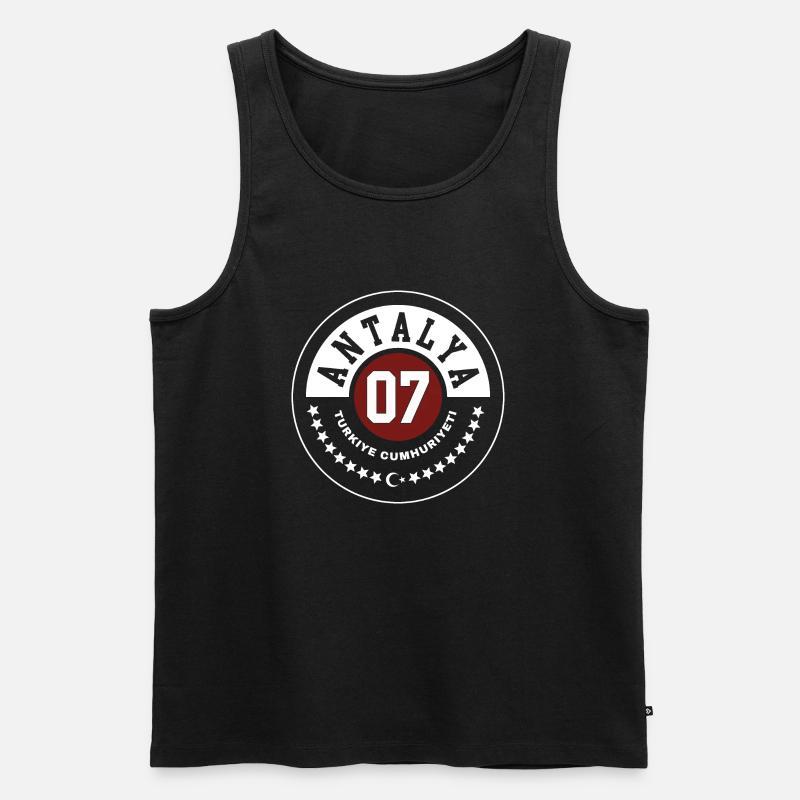 Antalya - Männer Premium Bio Tank Top - Schwarz