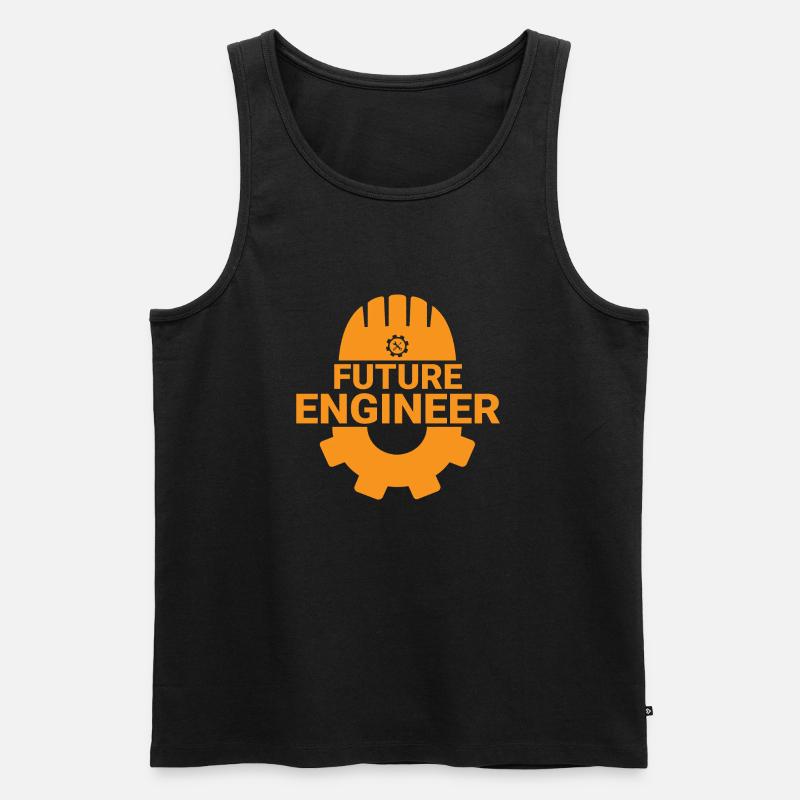 Future Engineer - Männer Premium Bio Tank Top - Schwarz