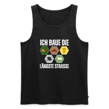 Siedler Schaf Brettspiel Freunde Geschenk - Männer Premium Bio Tank Top - Schwarz - Vorne - Michal (187cm)