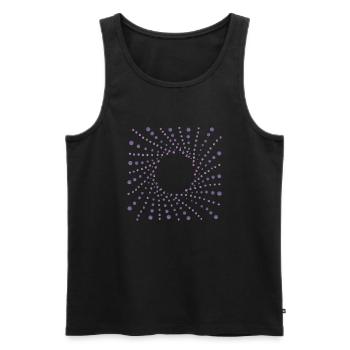 Dotart 001 - Débardeur bio Premium Homme - noir - Devant - AI Model Male 178 light (178cm)
