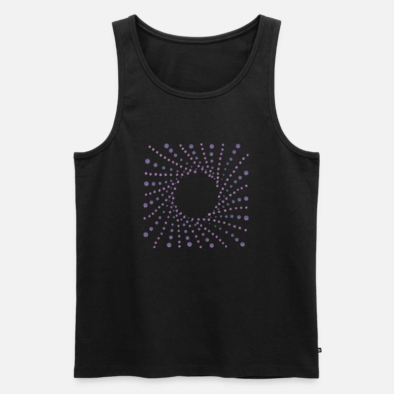 Dotart 001 - Männer Premium Bio Tank Top - Schwarz