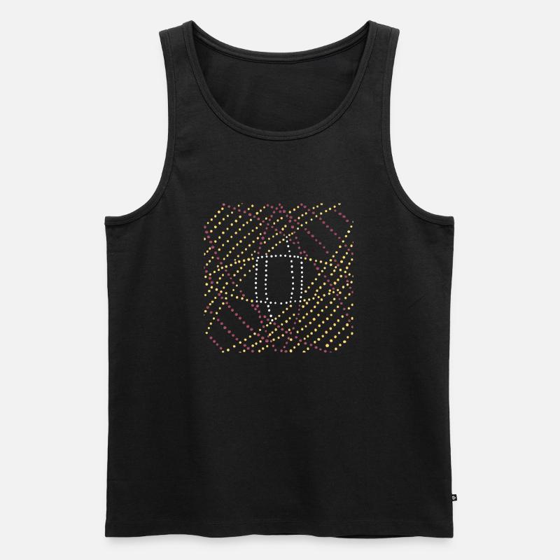 Dotart 009 - Männer Premium Bio Tank Top - Schwarz