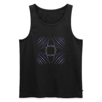 Dotart 010 - Débardeur bio Premium Homme - noir - Devant - AI Model Male 178 light (178cm)