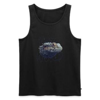 Master - Men's Premium Organic Tank Top - black - Front - AI Model Male 178 light (178cm)