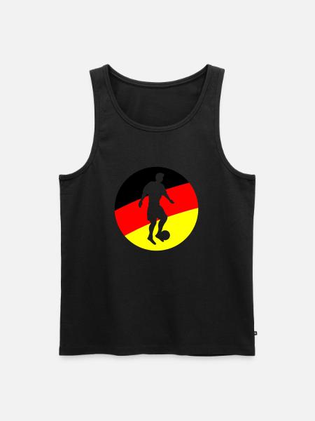 Footballer Germany - Men's Premium Organic Tank Top - black