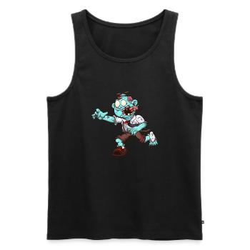 Chubby Zombie Kid - Männer Premium Bio Tank Top - Schwarz - Vorne - Michal (187cm)