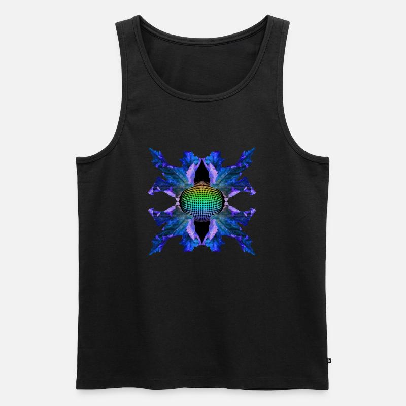 Abstrakte Figur - Männer Premium Bio Tank Top - Schwarz