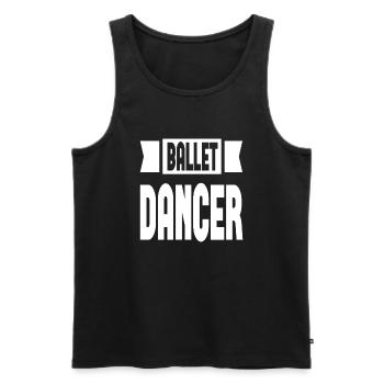 Ballet Dancer - Männer Premium Bio Tank Top - Schwarz - Vorne - AI Model Male 178 light (178cm)