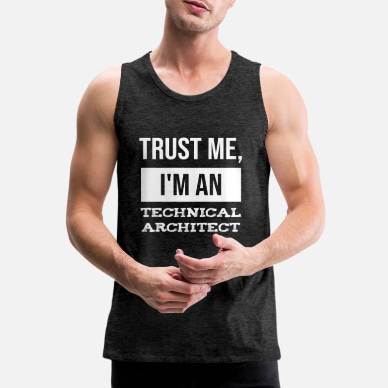 Technical Architect Data Technician IT Computer Science Men's Premium Organic Tank Top