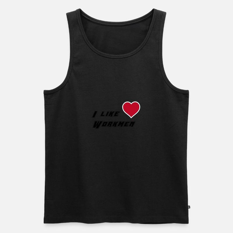 I like workmen - Männer Premium Bio Tank Top - Schwarz