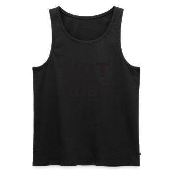 Not perfect just forgiven - Männer Premium Bio Tank Top - Schwarz - Vorne - AI Model Male 178 light (178cm)