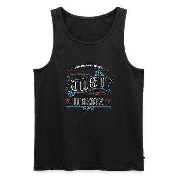 electricians geek quote electrical electrician - Männer Premium Bio Tank Top - Schwarz - Vorne - AI Model Male 178 light (178cm)