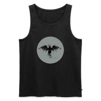 Adler - Männer Premium Bio Tank Top - Schwarz - Vorne - Michal (187cm)