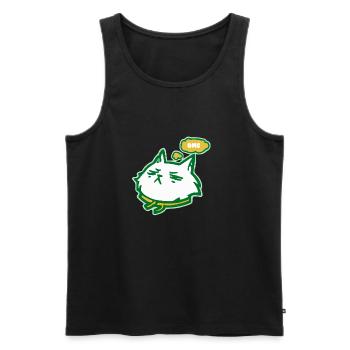 Die OMG-Katze - Männer Premium Bio Tank Top - Schwarz - Vorne - Michal (187cm)