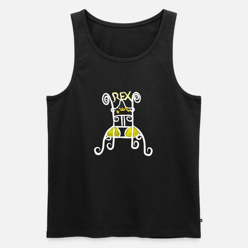 König des Nichts / Rex Nihil - Männer Premium Bio Tank Top - Schwarz