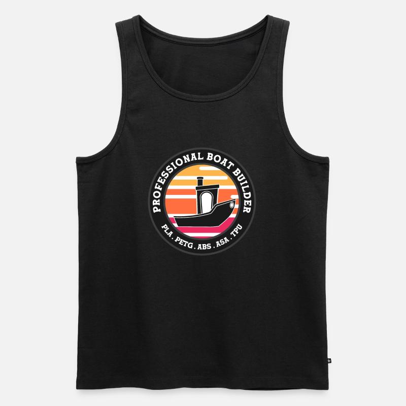 Benchy Professioneller Bootsbauer - Männer Premium Bio Tank Top - Schwarz