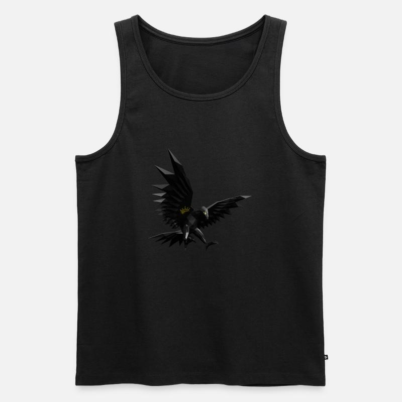 Geometrischer Adler - Männer Premium Bio Tank Top - Schwarz