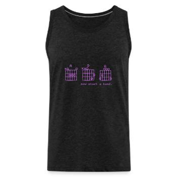 Jetzt eine Band gründen - Lustiges Design inspiriert vom OC - Männer Premium Bio Tank Top - Anthrazit - Vorne - Alexander (188cm)