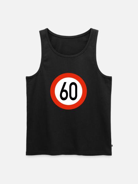 60er - Männer Premium Bio Tank Top - Schwarz