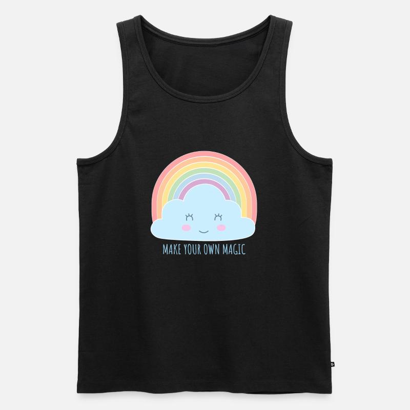 Make your own magic - Männer Premium Bio Tank Top - Schwarz