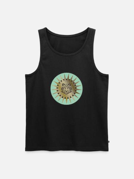 TigerSun Logo - Männer Premium Bio Tank Top - Schwarz